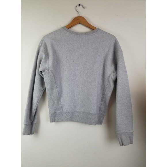 Vintage‎ Champion Reverse Weave Sweatshirt Women Small Gray Pullover Logo Crew - Picture 6 of 8